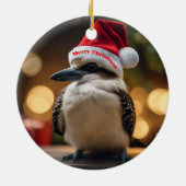 "Kookaburras' kerstlied" Keramisch Ornament (Achterkant)