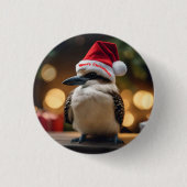 "Kookaburras' kerstlied" Ronde Button 3,2 Cm (Voorkant)