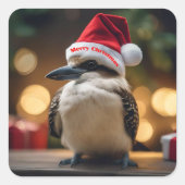"Kookaburras' kerstlied" Vierkante Sticker (Voorkant)