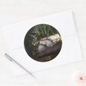 Kookaburras lachen ronde sticker (Envelop)