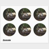 Kookaburras lachen ronde sticker (Vel)