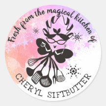 Kookbakfee uit de keuken van de sticker