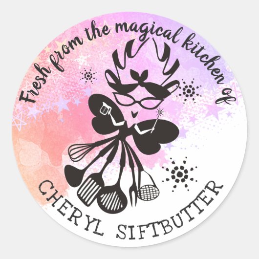 Kookbakfee uit de keuken van de sticker (Voorkant)