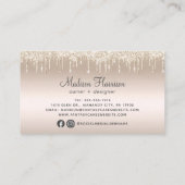 Kookbakkerij Gold Glitter-schijven Visitekaartje (Achterkant)