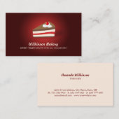 Kookbakkerij op visitekaartje van topdesserts (Voorkant / Achterkant)