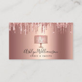 Kookbakkerij Roos Gold Koper Glitter Drift Deeg Visitekaartje (Voorkant)