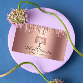 Kookbakkerij Roos Gold Koper Glitter Drift Deeg Visitekaartje