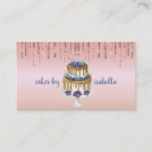 Kookbakkerij Schaak Glitter Drift Roos Gold Visitekaartje (Voorkant)