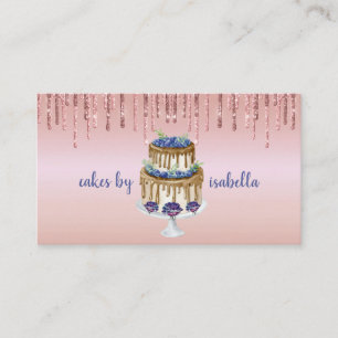 Kookbakkerij Schaak Glitter Drift Roos Gold Visitekaartje