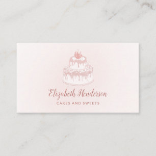 Kookbakkerij Schaak Glitter Drift Roos Gold Visitekaartje