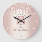 Kookbakkerij Schuif Roos Gold Glitter Drivers Grote Klok (Voorkant)