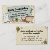 Kookbiz-kaarten voor shabby-kersen visitekaartje (Voorkant / Achterkant)