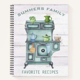 Kookboek Aquarel Landelijke Keuken Recept Familie Notitieboek