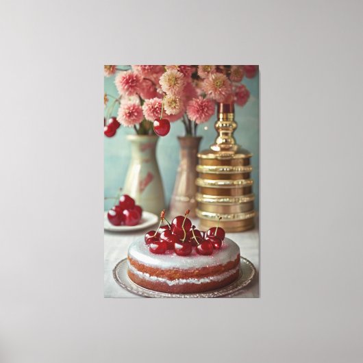  kookboek illustratie Canvas Print (Voorkant)