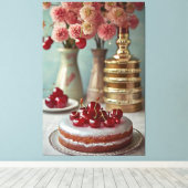  kookboek illustratie Canvas Print (Insitu (Houten vloer))