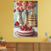  kookboek illustratie Canvas Print (Insitu (Woonkamer))