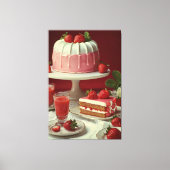 kookboek illustratie Canvas Print (Voorkant)