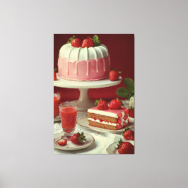  kookboek illustratie Canvas Print