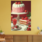  kookboek illustratie Canvas Print (Insitu (Woonkamer))