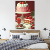  kookboek illustratie Canvas Print (Insitu (Slaapkamer))