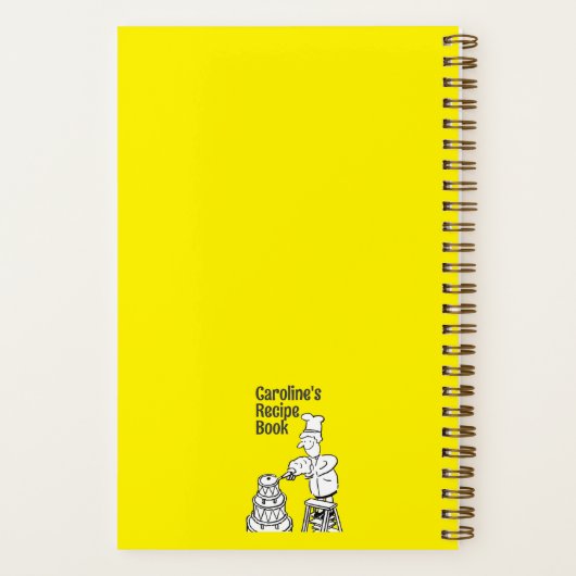 Kookboek met Cook Decorating Cake. Recept Notitieboek (Achterkant)