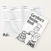 Kookboek met Cook Decorating Cake. Recept Notitieboek (Binnen)