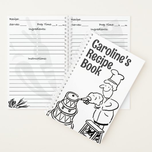 Kookboek met Cook Decorating Cake. Recept Notitieboek (Binnen)