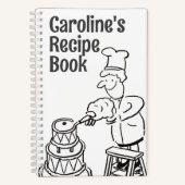 Kookboek met Cook Decorating Cake. Recept Notitieboek (Voorkant)