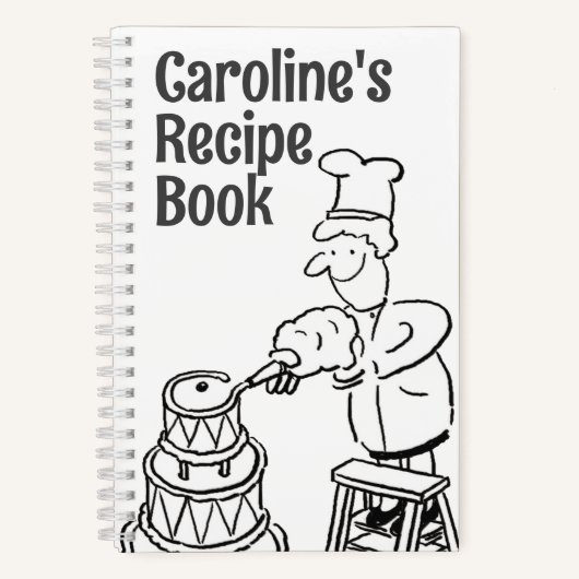 Kookboek met Cook Decorating Cake. Recept Notitieboek (Voorkant)