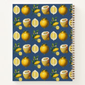 Kookboek met eigen recepten Retro citroenen citrus Notitieboek (Achterkant)
