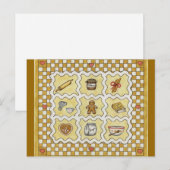 Kookboek met recept voor gemberkoek/ansichtkaart briefkaart (Voorkant / Achterkant)