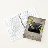 Kookboek monogram chef rustieke keuken notitieboek (Binnen)