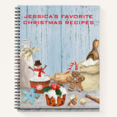 Kookboek Recepten Kerst Koken Bakken Notitieboek (Voorkant)