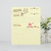 Kookboek snoep boekje recept briefhoofd (Staand voorkant)