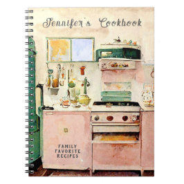 Kookboek voor een Vintage Landelijke Keuken Notitieboek