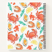 Kookboek voor zeevruchten notitieboek (Achterkant)