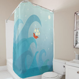 Kookboot Douchegordijn