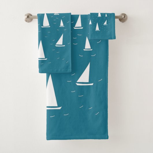 Kookboot Nautical Bad Handdoek (Insitu)