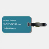 Kookboot Nautical Bagagelabel (Achterkant horizontaal)