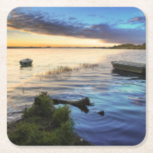 Kookboten reflectie van de zon kartonnen onderzetters