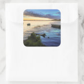 Kookboten reflectie van de zon vierkante sticker (Tas)