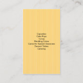 Kookcake Bakery Storefront Sign Visitekaartje (Achterkant)