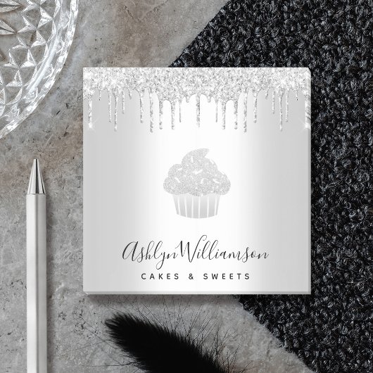 Kookcake bakkerij Chef Silver Glitter Drives Post-it® Notes