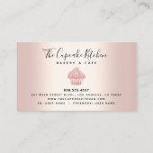 Kookcake bakkerij Kaas Roos Gold Glitter Drives Klantenkaartje (Achterkant)