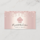 Kookcake bakkerij Kaas Roos Gold Glitter Drives Visitekaartje (Voorkant)