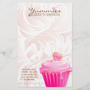 Kookcake bakkerij Schaak Roze hartret 1 Briefpapier