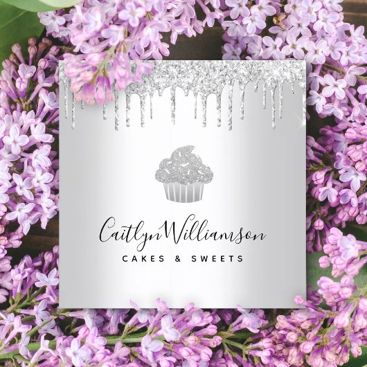 Kookcake bakkerij Schuif Glitter Drives Vierkante Visitekaartje