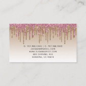 Kookcake bakkerijgebak Kookschop Glitter Drives Visitekaartje (Achterkant)