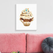 Kookcake met de hand getekende potlood Crayon Art Canvas Afdruk (Insitu (Woonkamer))