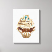 Kookcake met de hand getekende potlood Crayon Art Canvas Afdruk (Voorkant)